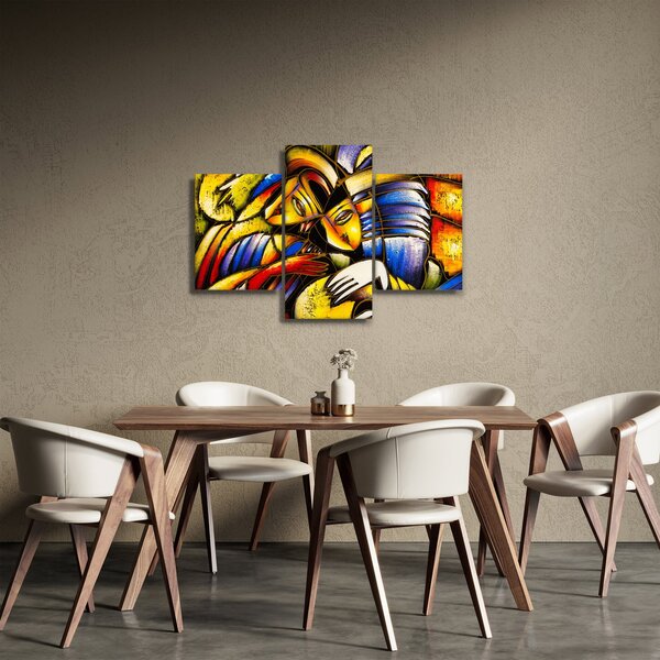 Slika - Oljna slika, zaljubljenci (90x60 cm)