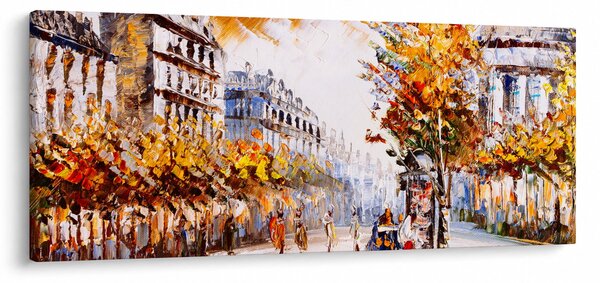 Slika - Ulica v Parizu (120x50 cm)
