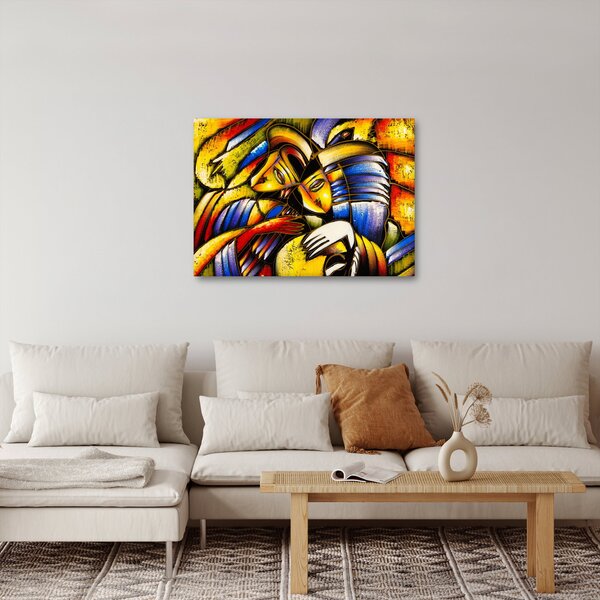 Slika - Oljna slika, zaljubljenci (70x50 cm)