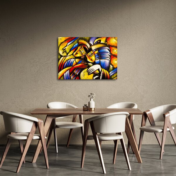 Slika - Oljna slika, zaljubljenci (70x50 cm)