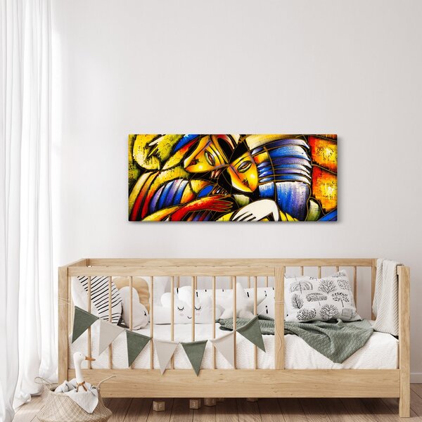 Slika - Oljna slika, zaljubljenci (120x50 cm)