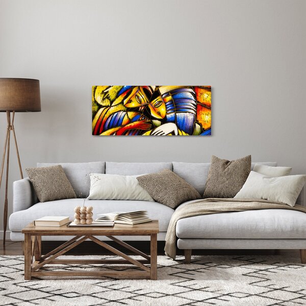 Slika - Oljna slika, zaljubljenci (120x50 cm)