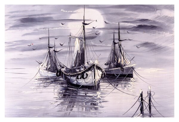 Slika - Port, oljna slika (90x60 cm)