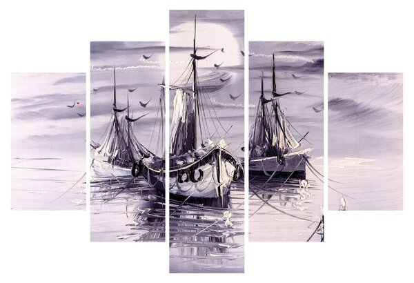 Slika - Port, oljna slika (150x105 cm)