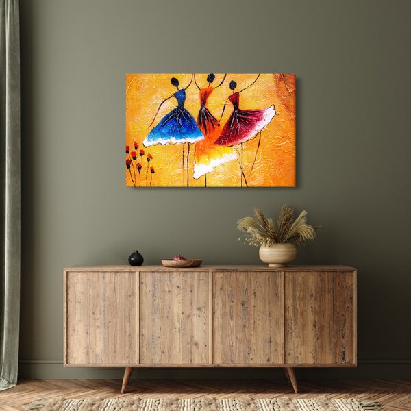 Slika - Oljna slika, balerine (90x60 cm)