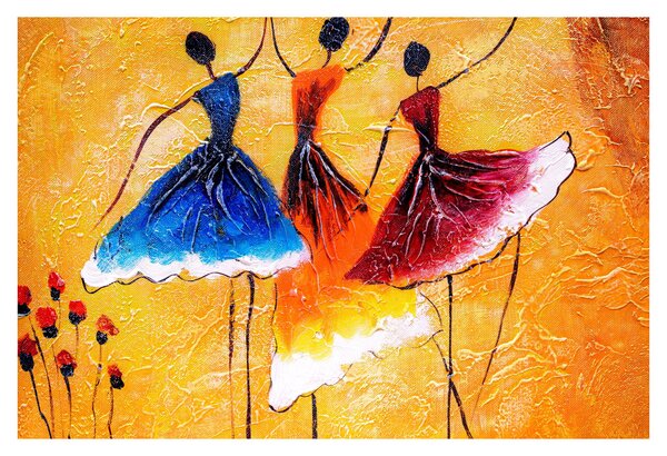 Slika - Oljna slika, balerine (90x60 cm)