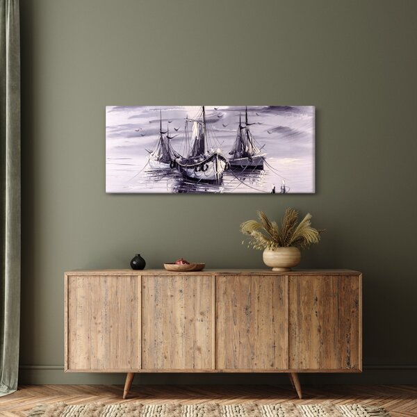 Slika - Port, oljna slika (120x50 cm)