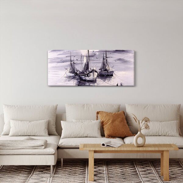 Slika - Port, oljna slika (120x50 cm)
