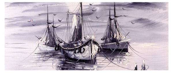 Slika - Port, oljna slika (120x50 cm)