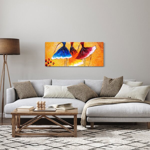 Slika - Oljna slika, balerine (120x50 cm)