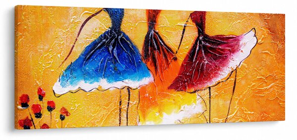 Slika - Oljna slika, balerine (120x50 cm)