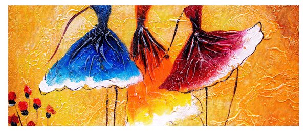 Slika - Oljna slika, balerine (120x50 cm)