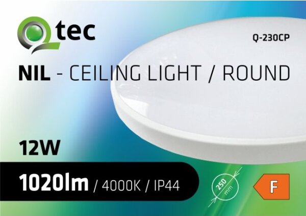 LED Stropna svjetiljka za kupaonicu CIRCLE LED/12W/230V 4000K pr. 25 cm IP44 bijela