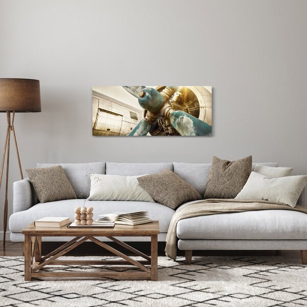 Slika - Propeler starega letala (120x50 cm)
