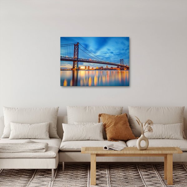 Slika - Most Benjamina Franklina, Philadelphia (70x50 cm)