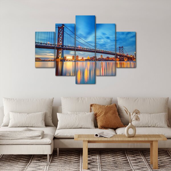 Slika - Most Benjamina Franklina, Philadelphia (150x105 cm)