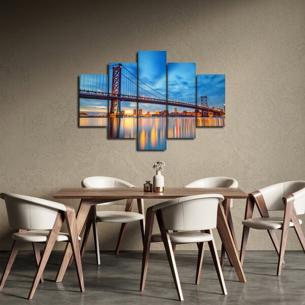 Slika - Most Benjamina Franklina, Philadelphia (150x105 cm)