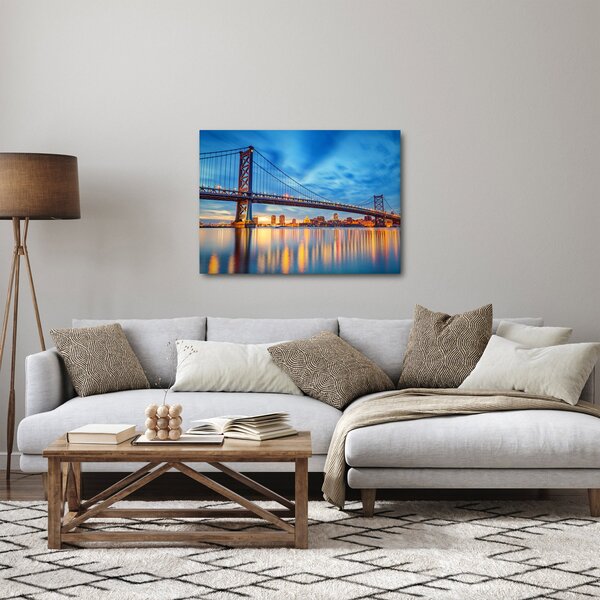 Slika - Most Benjamina Franklina, Philadelphia (70x50 cm)