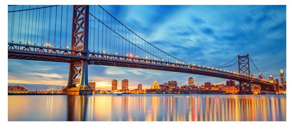 Slika - Most Benjamina Franklina, Philadelphia (120x50 cm)