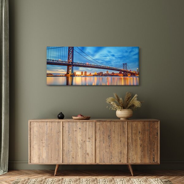 Slika - Most Benjamina Franklina, Philadelphia (120x50 cm)