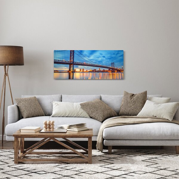 Slika - Most Benjamina Franklina, Philadelphia (120x50 cm)