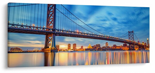 Slika - Most Benjamina Franklina, Philadelphia (120x50 cm)