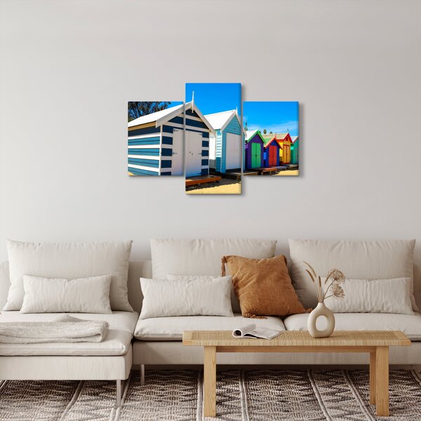 Slika - Brighton Beach, Melbourne, Avstralija (90x60 cm)