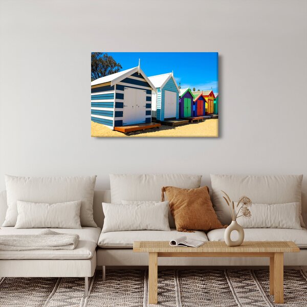 Slika - Brighton Beach, Melbourne, Avstralija (90x60 cm)