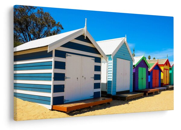 Slika - Brighton Beach, Melbourne, Avstralija (90x60 cm)