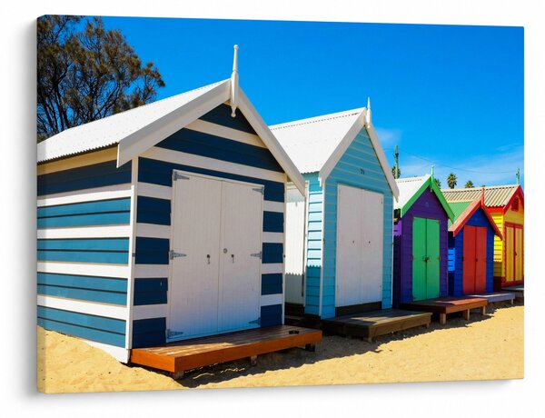 Slika - Brighton Beach, Melbourne, Avstralija (70x50 cm)