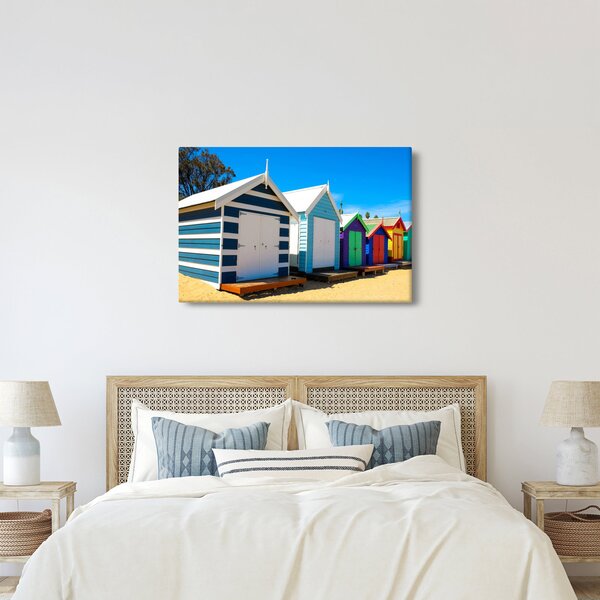 Slika - Brighton Beach, Melbourne, Avstralija (90x60 cm)