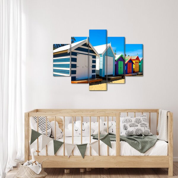 Slika - Brighton Beach, Melbourne, Avstralija (150x105 cm)