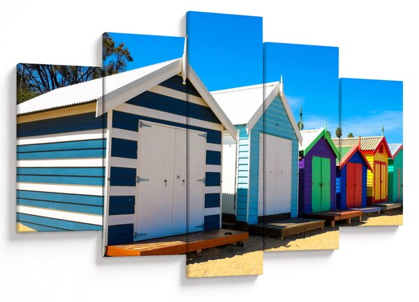 Slika - Brighton Beach, Melbourne, Avstralija (150x105 cm)