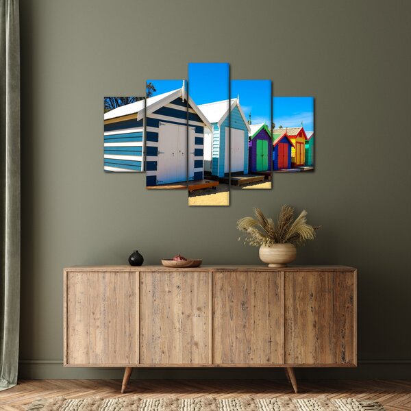 Slika - Brighton Beach, Melbourne, Avstralija (150x105 cm)