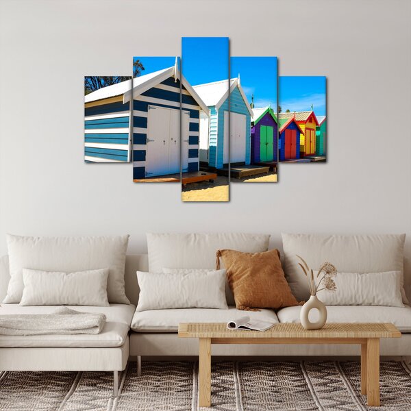Slika - Brighton Beach, Melbourne, Avstralija (150x105 cm)
