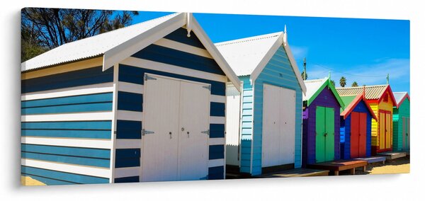 Slika - Brighton Beach, Melbourne, Avstralija (120x50 cm)