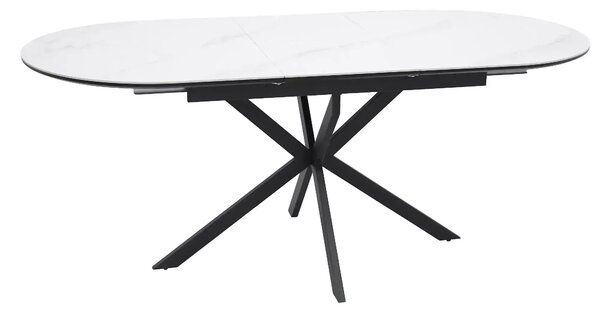 Blagovaonski stol Gamison Ceramic 140 (crno + bijela) (za 6 do 8 osoba)