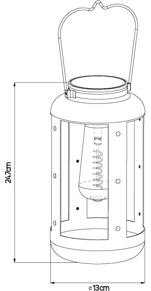 LED Solarna lampa ARBOL LED/3,7V IP44