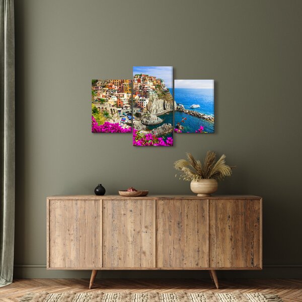 Slika - Italijanska vasica Manarola (90x60 cm)