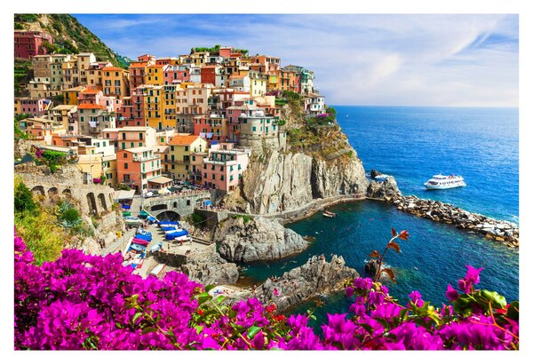 Slika - Italijanska vasica Manarola (90x60 cm)