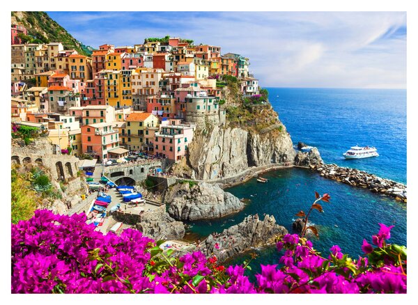 Slika - Italijanska vasica Manarola (70x50 cm)