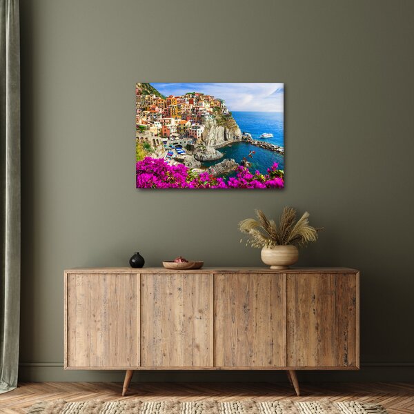 Slika - Italijanska vasica Manarola (70x50 cm)