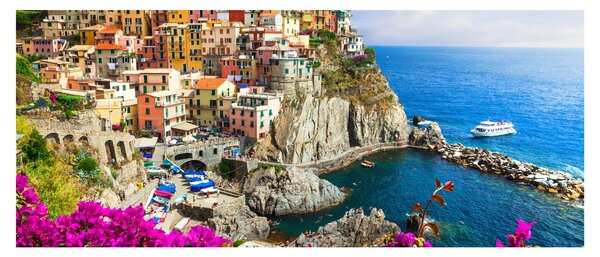 Slika - Italijanska vasica Manarola (120x50 cm)