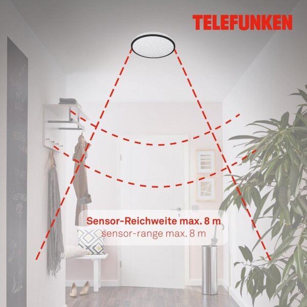 Telefunken 318305TF - LED Stropna svjetiljka za kupaonicu LED/16W/230V pr. 28 cm