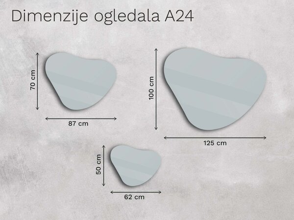 Organsko ogledalo s LED osvjetljenjem A24
