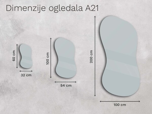 Organsko ogledalo s LED osvjetljenjem A21