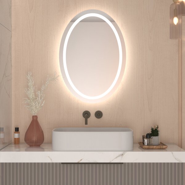 Ovalno ogledalo s LED osvjetljenjem A13 50x70