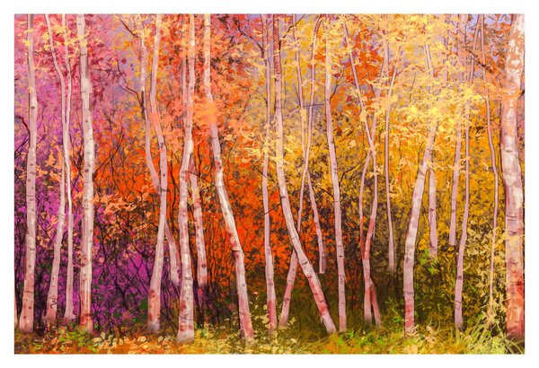 Slika pisanega gozda (90x60 cm)