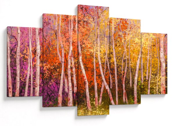 Slika pisanega gozda (150x105 cm)