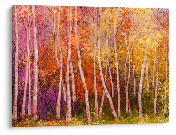 Slika pisanega gozda (70x50 cm)